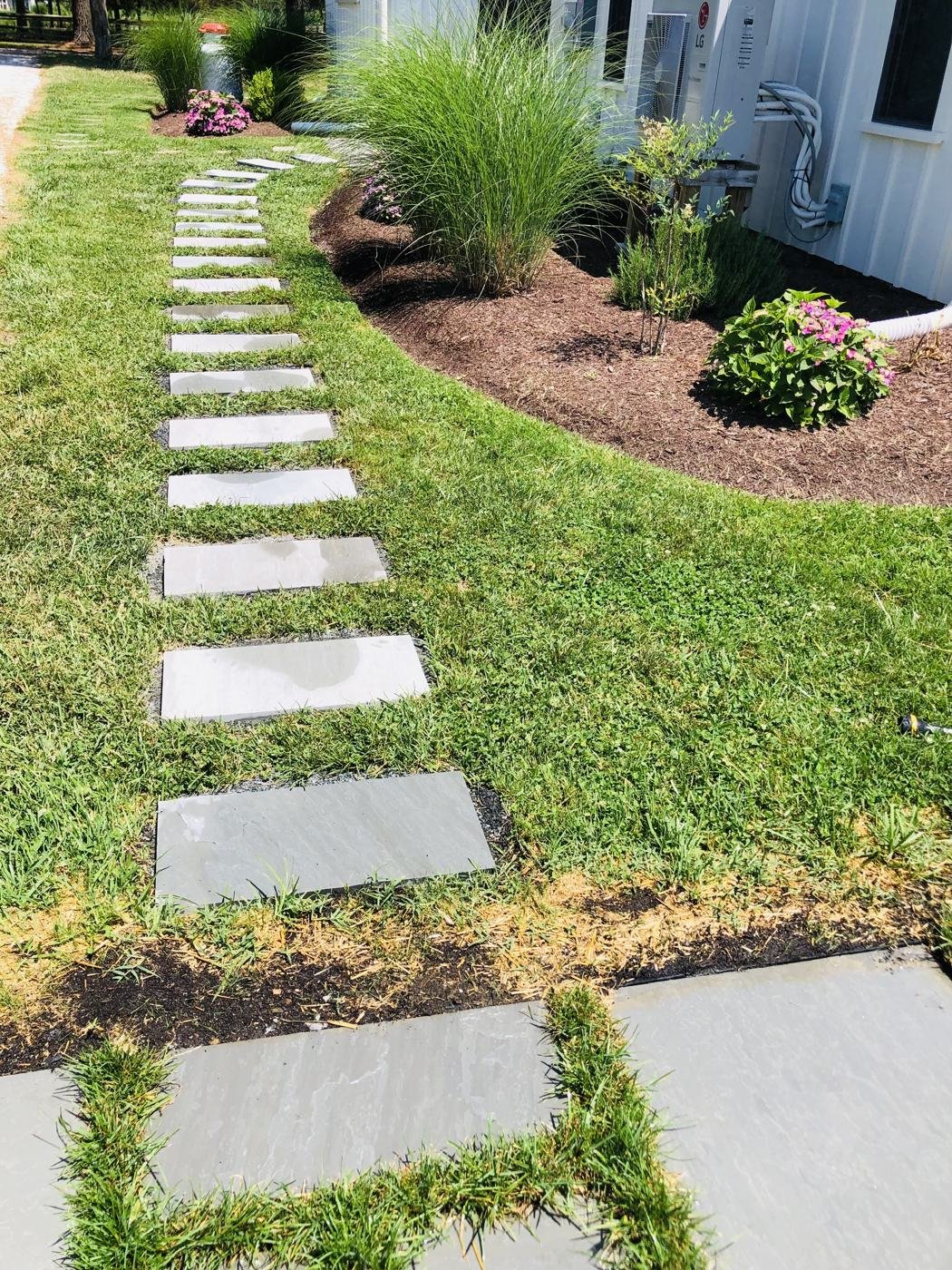 Custom paver steps leading to the cabin — Talbot County MD