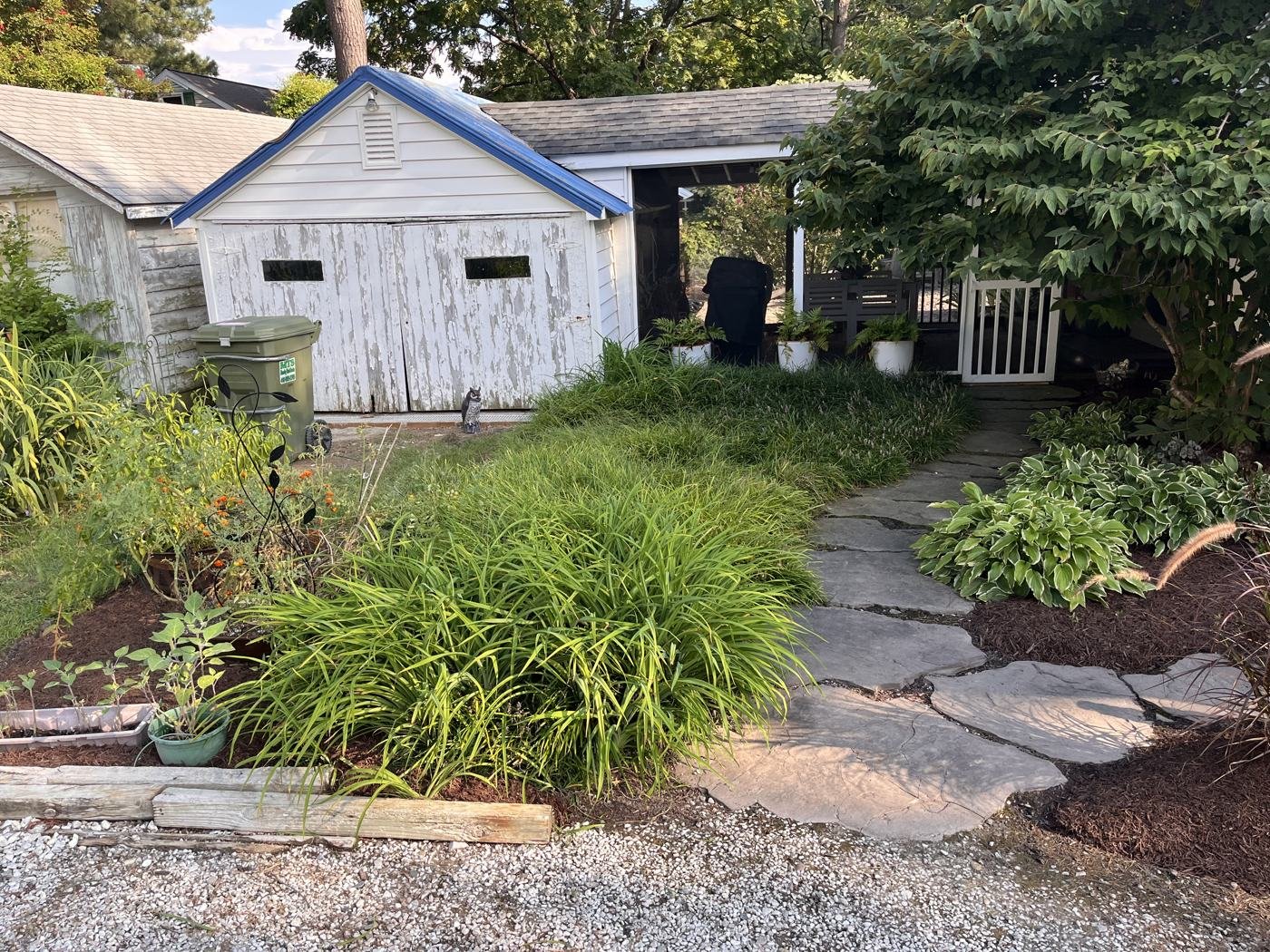 Garden bed weeded, edged, and mulched — Eastern Shore MD